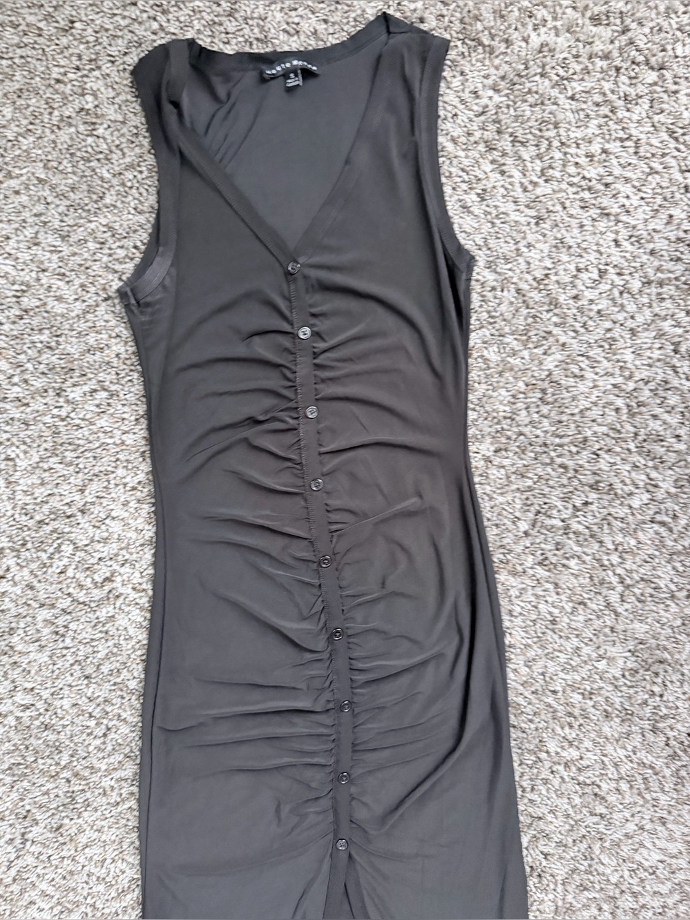 Haute Monde Black V-Neck Sleeveless Top